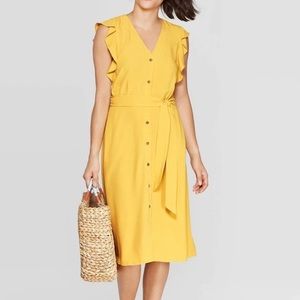 Button-Down Midi Dress